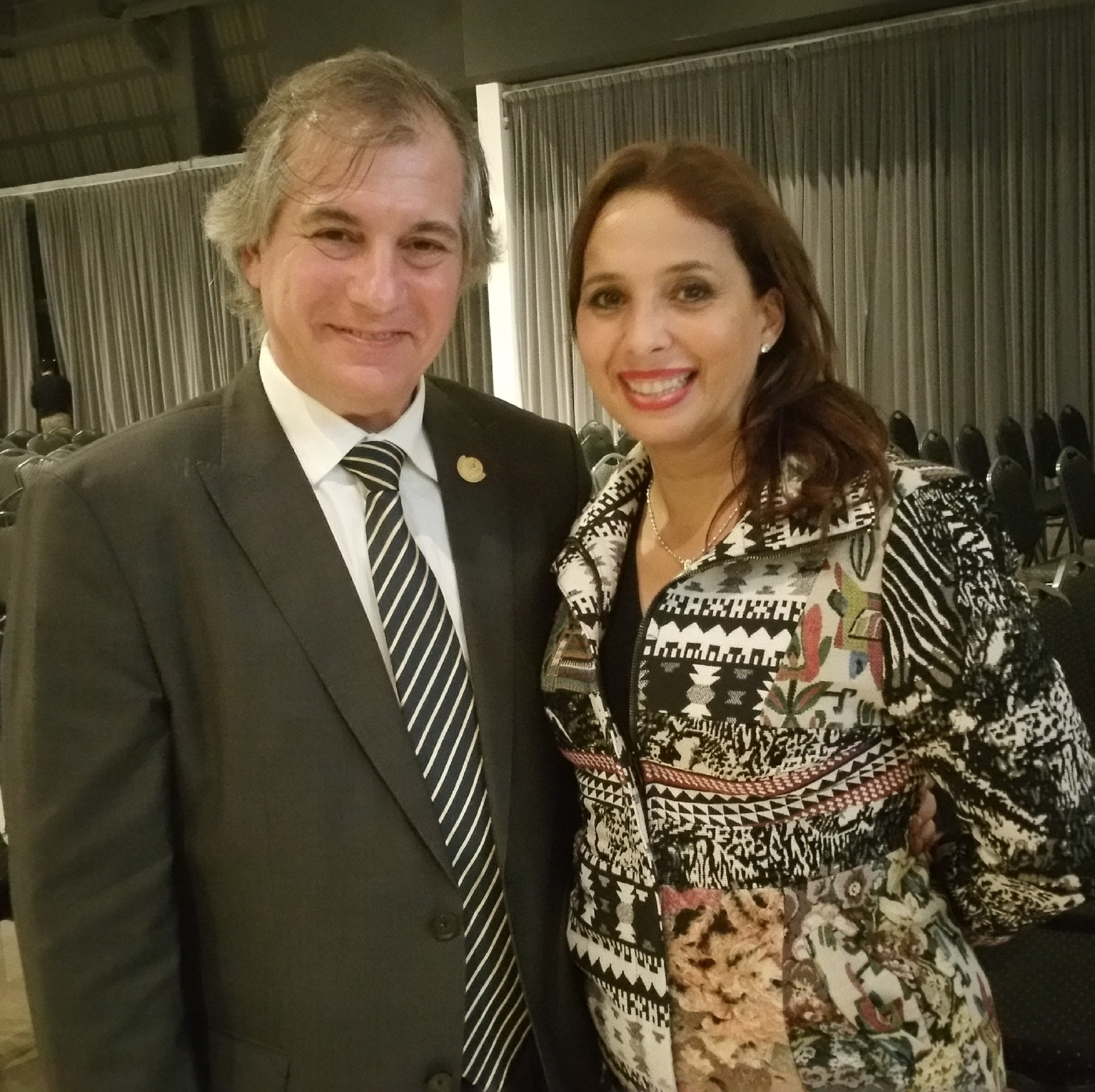 CILA President Javier Grandinetti and Larissa Ortiz