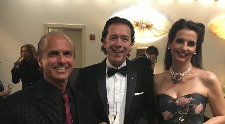 IMLS CEO Daniel Nussbaum with new FIABCI Germany President Michael Heming and guest at the Prix d'Excellence Awards dinner event